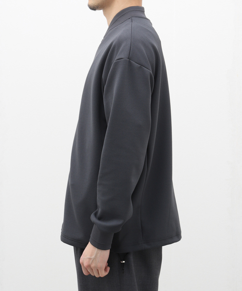 EDIFICE（エディフィス）の「ツイル ジャージー ボンバージャケット（MA-1・メンズ・グレー/ブラック/チョコ・MEDIUM/LARGE）」の18枚目の写真