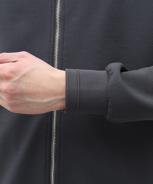 EDIFICE（エディフィス）の「ツイル ジャージー ボンバージャケット（MA-1・メンズ・グレー/ブラック/チョコ・MEDIUM/LARGE）」の12枚目の写真