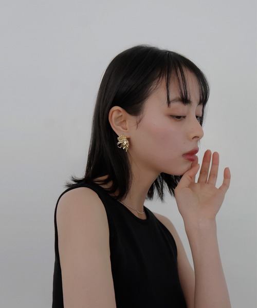 LIAN(リアン)の「ラディアルデザインピアス(ピアス(両耳用)・レディース・ゴールド/シルバー・FREE)」の8枚目の写真