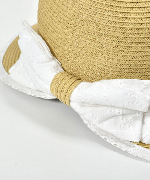 BeBe（ベベ）の「ペーパーブレードリボンハット(48~56cm)（ハット・キッズ・ベージュ・XS/L/M/S）」の9枚目の写真