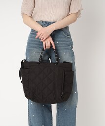 2WAYショルダーバッグ マザーズバッグ キルティング ロープ トート
