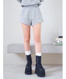 ラメスウェットショートパンツ