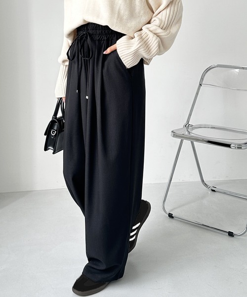 セール】【新色追加/5サイズ展開】上品見え！ダブルタックワイド