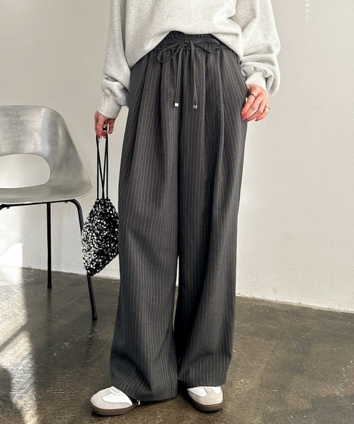 セール】【新色追加/5サイズ展開】上品見え！ダブルタックワイド