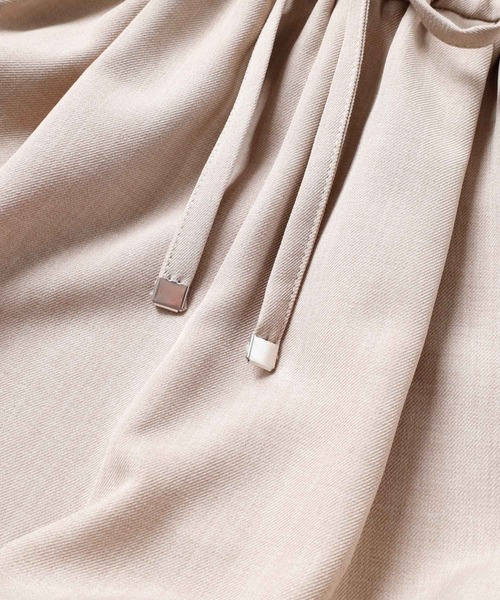 GeeRA（ジーラ）の「【全骨格◎/体型拾わず美脚見え/低身長サイズ有】上品見え！ダブルタックワイドイージーパンツ　無地/ストライプ/ドット（その他パンツ・レディース・ブラック/ベージュ/ライトベージュ/チャコール/ネイビー/ライトグレー/ブラウン/グレー系その他/ブラック系その他・SMALL/MEDIUM/LARGE/X-LARGE/XX-LARGE）」の11枚目の写真