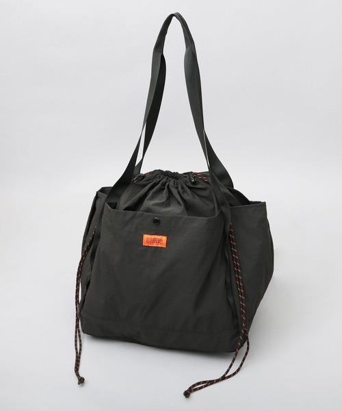 UNIVERSAL OVERALL(ユニバーサルオーバーオール)の「撥水ナイロン 大容量 ワンショルダー 巾着 トートバッグ 信玄武道バッグ Lサイズ(トートバッグ・メンズ・ブラック/ブラウン/グレー/カーキ・FREE)」の5枚目の写真