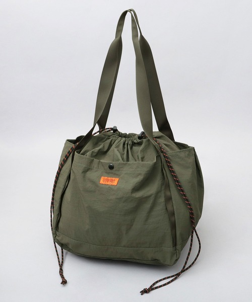 UNIVERSAL OVERALL(ユニバーサルオーバーオール)の「撥水ナイロン 大容量 ワンショルダー 巾着 トートバッグ 信玄武道バッグ Lサイズ(トートバッグ・メンズ・ブラック/ブラウン/グレー/カーキ・FREE)」の8枚目の写真