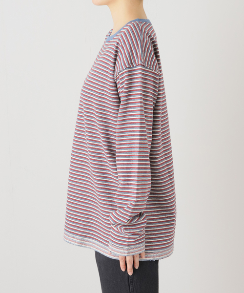 PROVOKE (プロヴォーク)の「【PROVOKE/プロヴォーク】maulti border L/S Tee:カットソー(Tシャツ/カットソー・レディース・オレンジ/ブルー・FREE)」の16枚目の写真