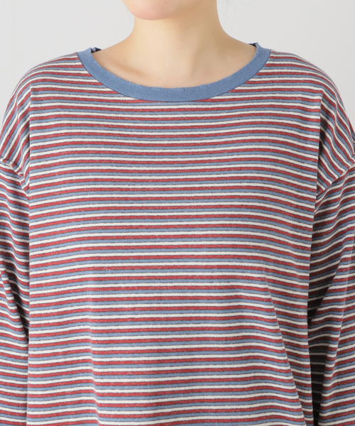 PROVOKE (プロヴォーク)の「【PROVOKE/プロヴォーク】maulti border L/S Tee:カットソー(Tシャツ/カットソー・レディース・オレンジ/ブルー・FREE)」の18枚目の写真
