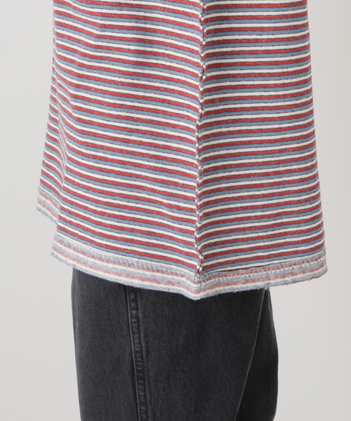PROVOKE (プロヴォーク)の「【PROVOKE/プロヴォーク】maulti border L/S Tee:カットソー(Tシャツ/カットソー・レディース・オレンジ/ブルー・FREE)」の22枚目の写真