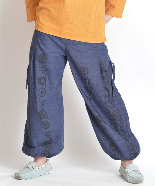 MARAI(マーライ)の「【MARAI】タイパンツ アジアンエスニック サルエルカーゴパンツ(カーゴパンツ・メンズ・ブルー/ブラウン系/ブラウン/カーキ系/チャコール/イエロー系/H/G・FREE)」の5枚目の写真