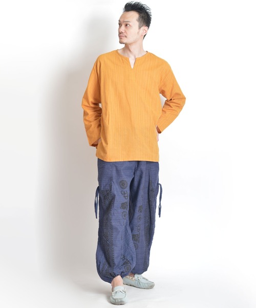 MARAI(マーライ)の「【MARAI】タイパンツ アジアンエスニック サルエルカーゴパンツ(カーゴパンツ・メンズ・ブルー/ブラウン系/ブラウン/カーキ系/チャコール/イエロー系/H/G・FREE)」の21枚目の写真