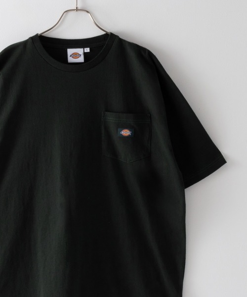 Dickies(ディッキーズ)の「Dickies ポケット付き無地半袖Tシャツ(Tシャツ/カットソー・メンズ・ブラック/ホワイト/グリーン/チャコールグレー/グレー・S/M/XXL/XL/L)」の5枚目の写真