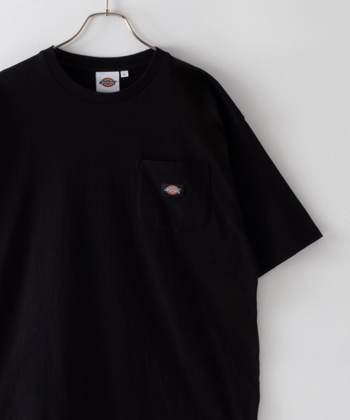 Dickies(ディッキーズ)の「Dickies ポケット付き無地半袖Tシャツ(Tシャツ/カットソー・メンズ・ブラック/ホワイト/グリーン/チャコールグレー/グレー・S/M/XXL/XL/L)」の3枚目の写真
