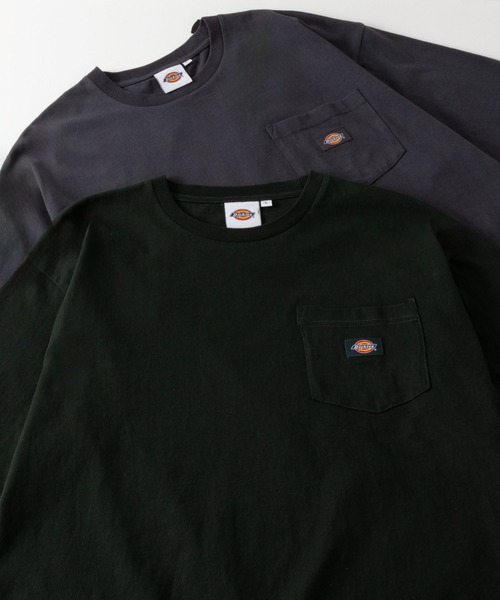 Dickies(ディッキーズ)の「Dickies ポケット付き無地半袖Tシャツ(Tシャツ/カットソー・メンズ・ブラック/ホワイト/グリーン/チャコールグレー/グレー・S/M/XXL/XL/L)」の15枚目の写真