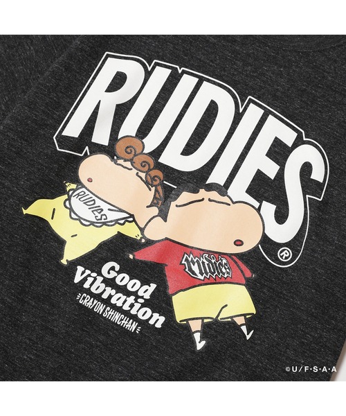 RUDIE'S（ルーディーズ）の「RUDIE'SxCRAYON SHINCHAN NAP TEE/ ルーディーズ×クレヨンしんちゃん ナップ Tシャツ（Tシャツ/カットソー・メンズ・ブラック/ホワイト・L/M/S/XXL/XL）」の13枚目の写真
