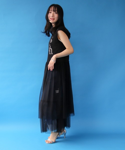 【SPORTMAX】チュールレイヤー ワンピース【送料関税込】 セール】チュールレイヤードワンピース(ワンピース)|Three