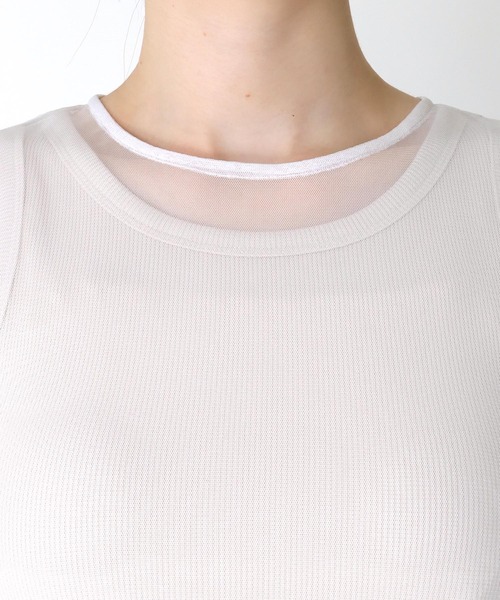 Three Four Time（ｽﾘｰﾌｫｰﾀｲﾑ）の「チュールレイヤードワンピース（ワンピース・レディース・オフホワイト/ブラック・FREE）」の12枚目の写真