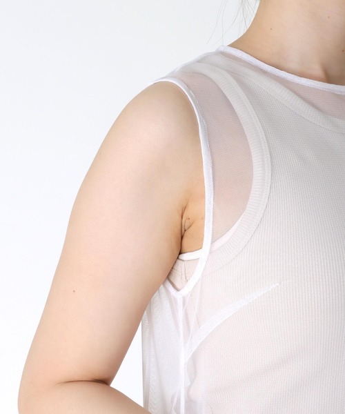 Three Four Time（ｽﾘｰﾌｫｰﾀｲﾑ）の「チュールレイヤードワンピース（ワンピース・レディース・オフホワイト/ブラック・FREE）」の13枚目の写真