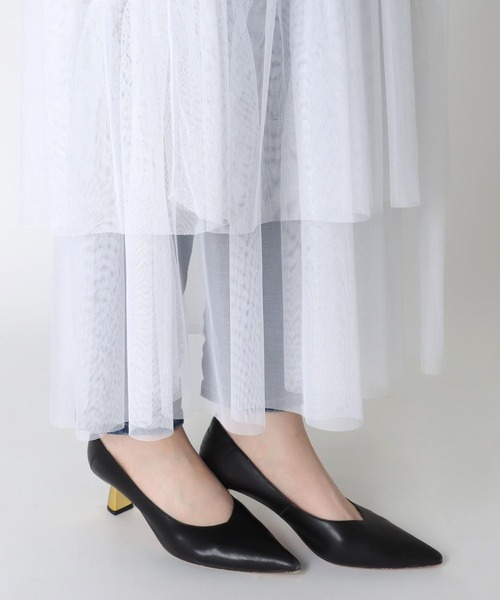 Three Four Time（ｽﾘｰﾌｫｰﾀｲﾑ）の「チュールレイヤードワンピース（ワンピース・レディース・オフホワイト/ブラック・FREE）」の15枚目の写真