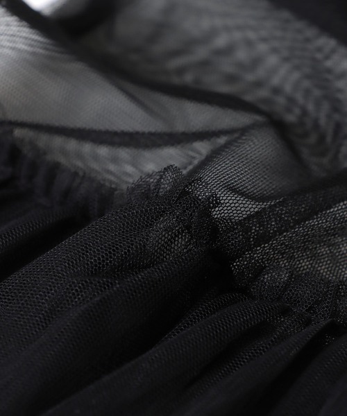 Three Four Time（ｽﾘｰﾌｫｰﾀｲﾑ）の「チュールレイヤードワンピース（ワンピース・レディース・オフホワイト/ブラック・FREE）」の18枚目の写真