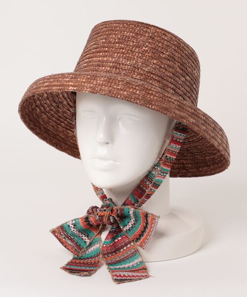 チャイハネ（チャイハネ）の「【チャイハネ】シュナロングリボンハット（ハット・レディース・ベージュ/ブラウン・FREE）」の9枚目の写真