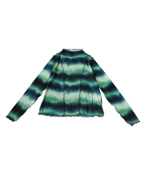 antiqua(アンティカ)の「ニュアンス柄メロウリブトップス(Tシャツ/カットソー・レディース・ピンク/グリーン・R/P)」の21枚目の写真