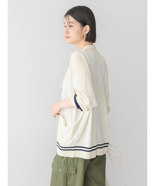 AMERICAN HOLIC(アメリカンホリック)の「ハイゲージラインニットカーディガン(カーディガン/ボレロ・レディース・アイボリー/ネイビー・M/L)」の18枚目の写真