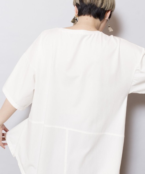 【セール】イレギュラーヘムTシャツ（Tシャツ/カットソー）｜OSMOSIS（オズモーシス）