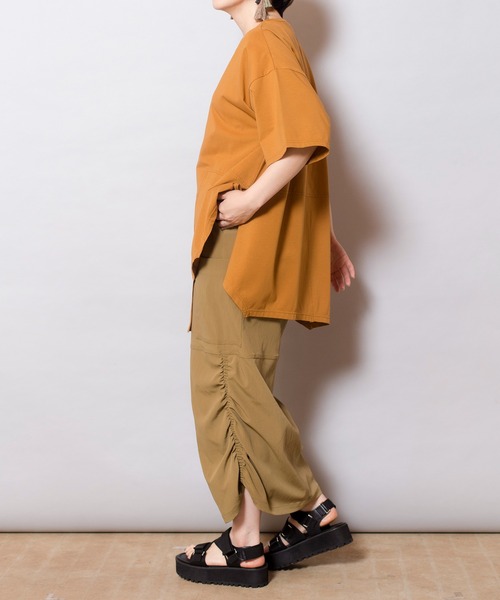 【セール】イレギュラーヘムTシャツ（Tシャツ/カットソー）｜OSMOSIS（オズモーシス）