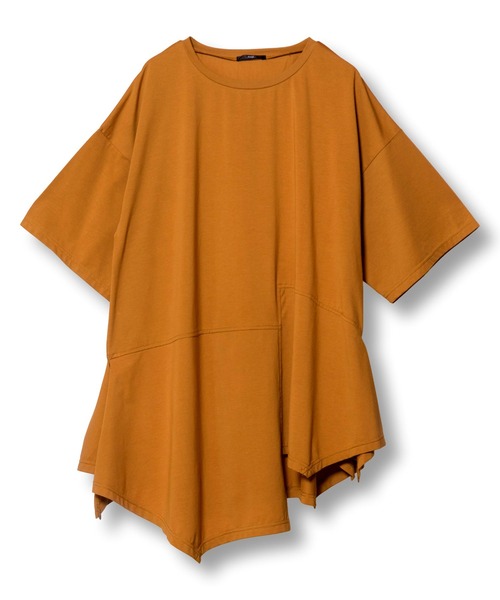 【セール】イレギュラーヘムTシャツ（Tシャツ/カットソー）｜OSMOSIS（オズモーシス）