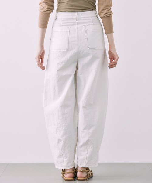 BABYLONE（バビロン）の「コットンリネンライトツイルパンツ（その他パンツ・レディース・オフホワイト/ベージュ・36inch/38inch）」の9枚目の写真