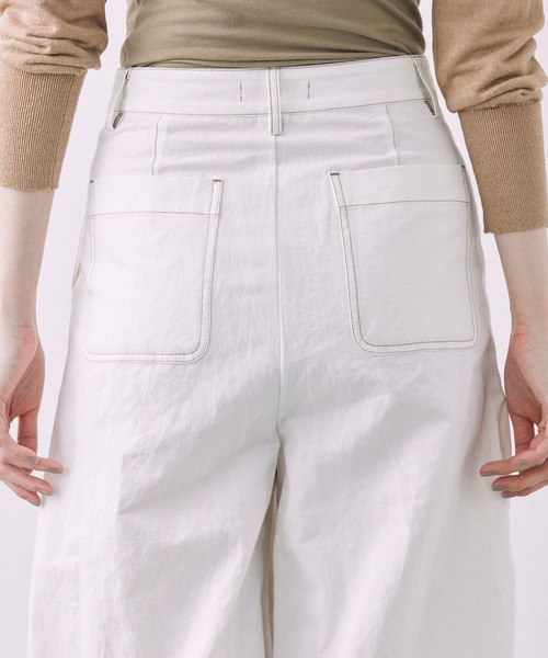 BABYLONE（バビロン）の「コットンリネンライトツイルパンツ（その他パンツ・レディース・オフホワイト/ベージュ・36inch/38inch）」の8枚目の写真