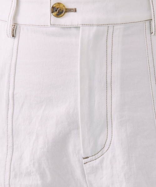 BABYLONE（バビロン）の「コットンリネンライトツイルパンツ（その他パンツ・レディース・オフホワイト/ベージュ・36inch/38inch）」の4枚目の写真