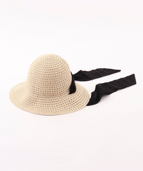 NOLLEY’S Sophi（ノーリーズソフィ）の「スカシブレードダウンハット（ハット・レディース・ブラック/ベージュ・FREE）」の5枚目の写真