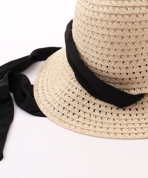 NOLLEY’S Sophi（ノーリーズソフィ）の「スカシブレードダウンハット（ハット・レディース・ブラック/ベージュ・FREE）」の7枚目の写真