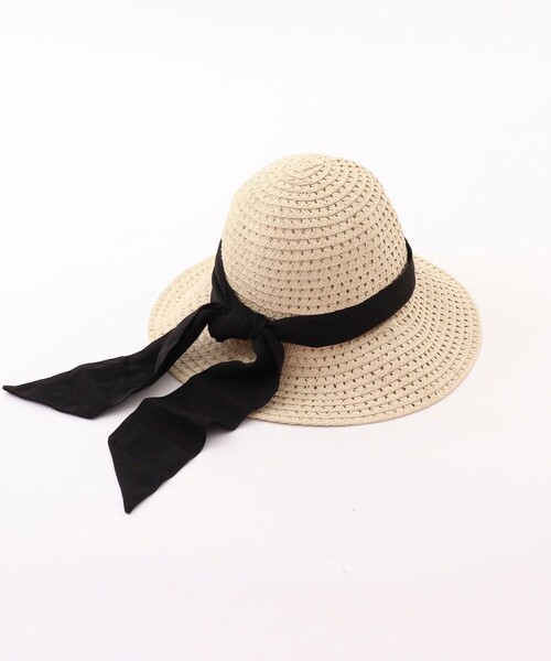 NOLLEY’S Sophi（ノーリーズソフィ）の「スカシブレードダウンハット（ハット・レディース・ブラック/ベージュ・FREE）」の10枚目の写真