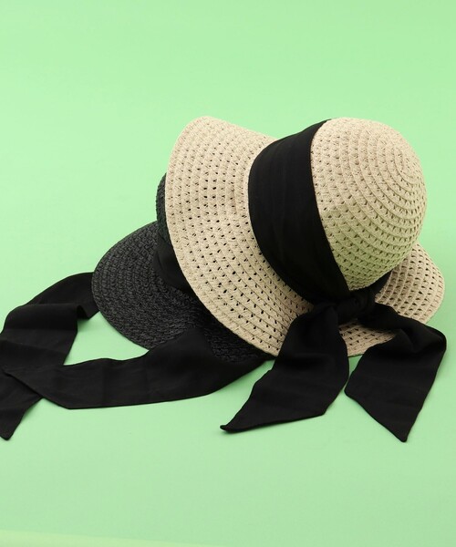 NOLLEY’S Sophi（ノーリーズソフィ）の「スカシブレードダウンハット（ハット・レディース・ブラック/ベージュ・FREE）」の16枚目の写真
