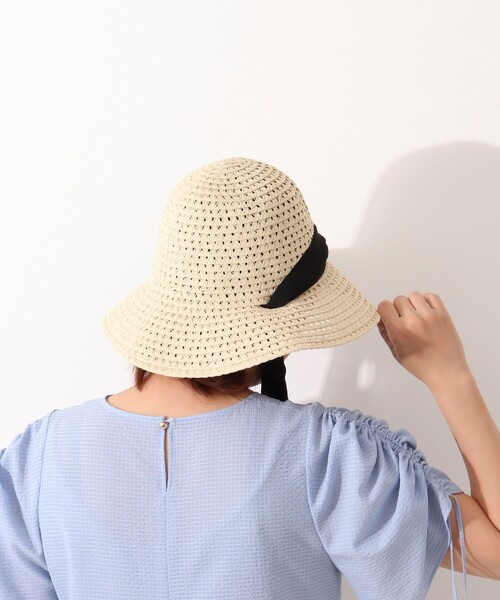 NOLLEY’S Sophi（ノーリーズソフィ）の「スカシブレードダウンハット（ハット・レディース・ブラック/ベージュ・FREE）」の20枚目の写真