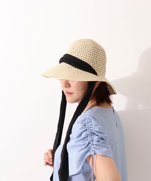 NOLLEY’S Sophi（ノーリーズソフィ）の「スカシブレードダウンハット（ハット・レディース・ブラック/ベージュ・FREE）」の22枚目の写真