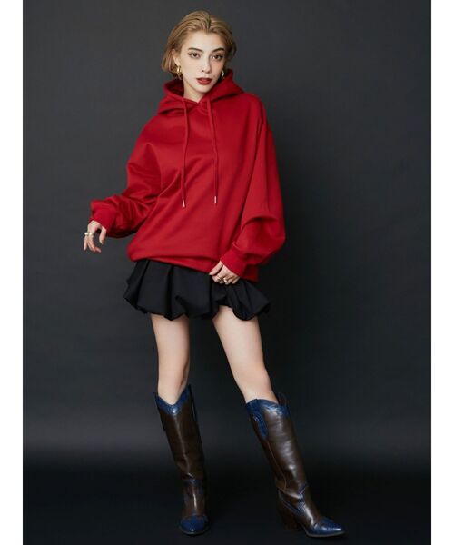 EVRIS（エヴリス）の「バルーンミニスカート（スカート・レディース・グレー/ブラック・MEDIUM/SMALL）」の8枚目の写真