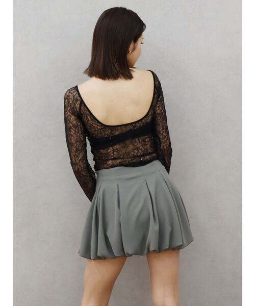 EVRIS（エヴリス）の「バルーンミニスカート（スカート・レディース・グレー/ブラック・MEDIUM/SMALL）」の12枚目の写真