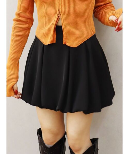 EVRIS（エヴリス）の「バルーンミニスカート（スカート・レディース・グレー/ブラック・MEDIUM/SMALL）」の16枚目の写真