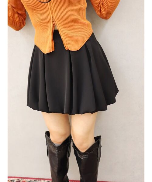 EVRIS（エヴリス）の「バルーンミニスカート（スカート・レディース・グレー/ブラック・MEDIUM/SMALL）」の17枚目の写真