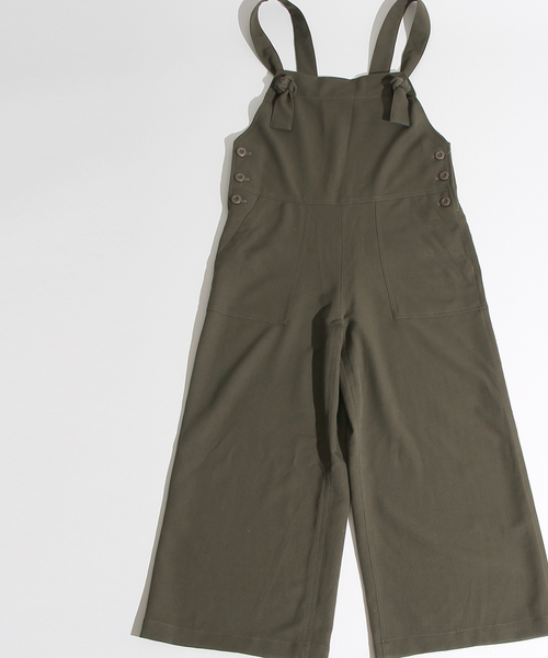 WEGO（ウィゴー）の「WEGO/ワイドオールインワン（つなぎ/オールインワン・レディース・ブラック/カーキ・FREE）」の10枚目の写真