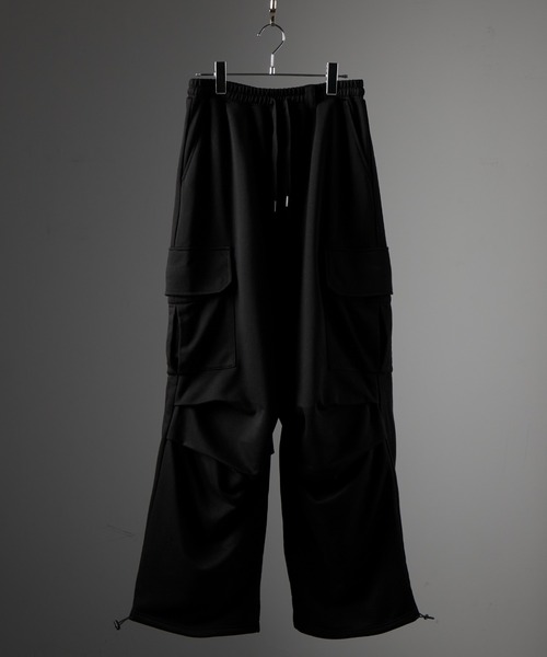 CIASENSE（シアセンス）の「ドローコードワイドスウェットカーゴパンツ/Drawcord wide sweat cargo pants（スウェットパンツ・メンズ・グレー/ブラック・S/L/M）」の19枚目の写真