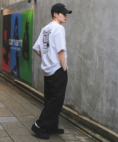 SPINNS（スピンズ）の「【ユニセックスで着用可能】コットンチノパンツ/ストレート（チノパンツ・メンズ・ベージュ/ブラック・L/M）」の10枚目の写真