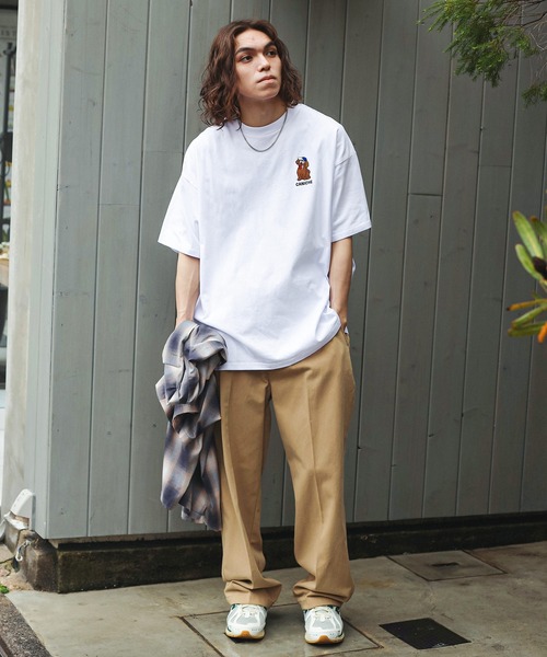 SPINNS（スピンズ）の「【ユニセックスで着用可能】コットンチノパンツ/ストレート（チノパンツ・メンズ・ベージュ/ブラック・L/M）」の17枚目の写真