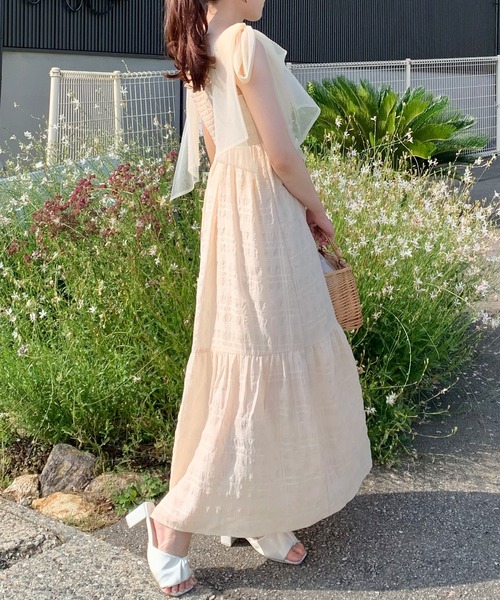 Ayano×chestyベロアリボンパールワンピース★ホワイト1コラボチェスティ Ayano×Chesty ベロアリボンパールワンピース |【公式】Chesty