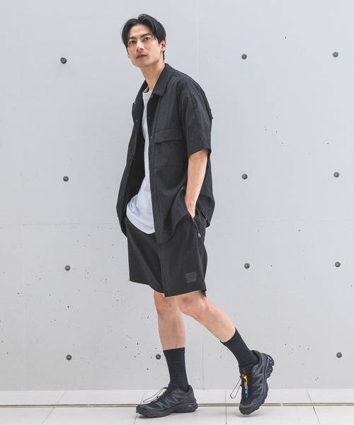 HEREIAM(ヘレイアム)の「【HEREIAM MEN】撥水/ストレッチタスランシャツ(シャツ/ブラウス・メンズ・ブラック/ライトグレー・MEDIUM/LARGE)」の6枚目の写真